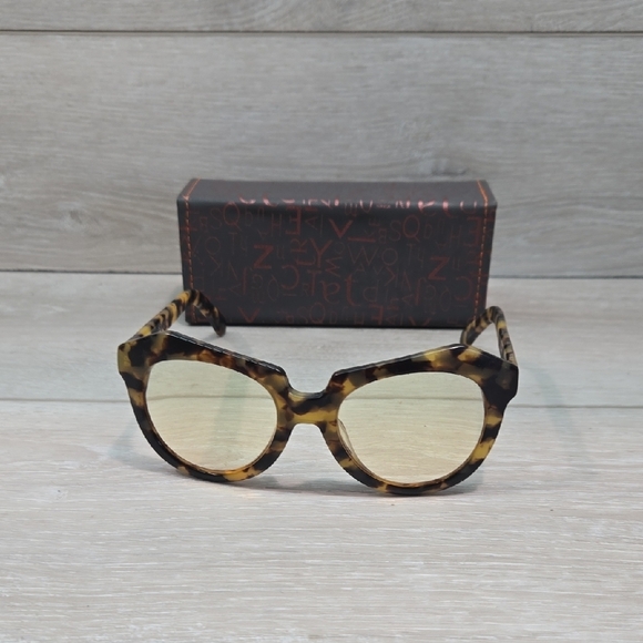 Karen Walker Women Brown Tortoiseshell Eyeglasses FRAME - Picture 1 of 7